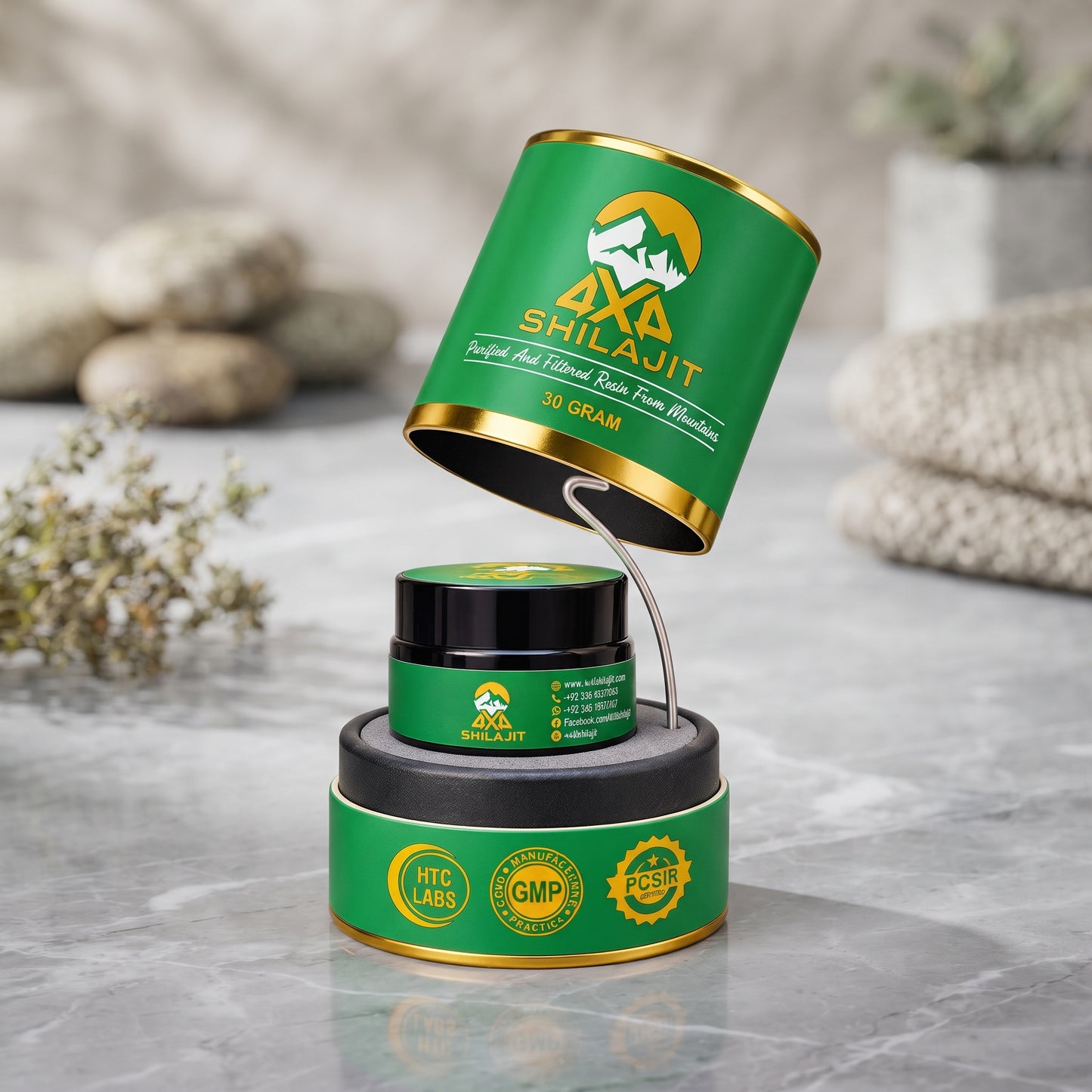 4x4 Pure Himalayan Shilajit Resin – 30g